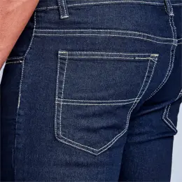 Mens Fashion Denim Jeans Close Up Back